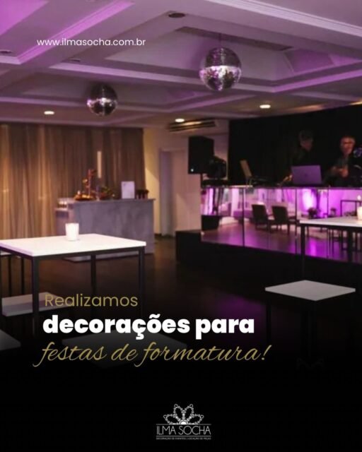 A formatura é mais do que uma celebração. É o encerramento de um ciclo de dedicação, conquistas e novos começos. ✨
E cada turma tem uma história única para contar.
Por isso, desenvolvemos projetos personalizados que transformam o evento em uma experiência memorável, com decoração pensada nos mínimos detalhes para refletir a identidade dos formandos e tornar esse momento ainda mais especial.
Do planejamento à execução, cuidamos de cada elemento para que a sua celebração seja inesquecível.
Entre em contato e conheça nossas soluções para formaturas.
#ilmasochadecoracoes #formatura #decoracaodeformatura #eventoscorporativos #decoracaodeeventos