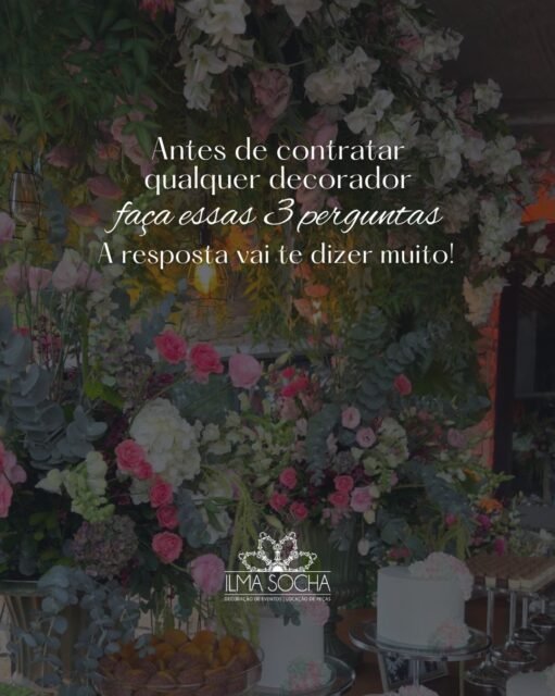 Escolher quem vai cuidar do seu evento vai além do gosto.
As respostas certas mostram quem realmente entende o processo e quem só executa.
#PlanejamentoDeEventos #EscolhaCerta #EventosComQualidade #IlmaSocha #Joinville