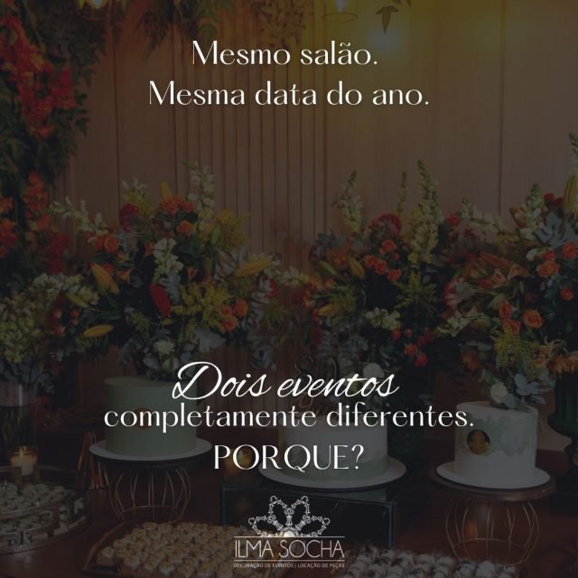 O mesmo espaço nunca entrega o mesmo resultado.
Quando o projeto é pensado para quem vive o momento, tudo muda — do clima à sensação que fica.
É isso que torna cada evento verdadeiramente único.
Ilma Socha Decorações — feito para sentir, não para copiar.
#DecoraçãoPersonalizada #EventosÚnicos #DesignDeEventos #IlmaSocha #Joinville