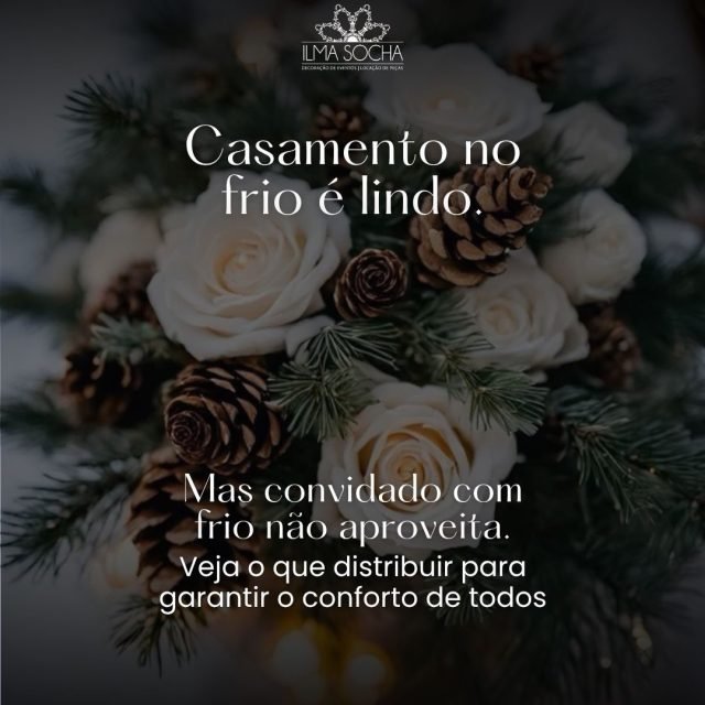 Quando o cuidado aparece nos detalhes, o evento muda completamente.

Pequenos gestos criam acolhimento e fazem cada convidado querer ficar mais tempo.

Porque experiência também se sente na temperatura.

Ilma Socha Decorações — conforto que marca.

#CasamentoNoFrio #EventosAconchegantes #ExperiênciaDoConvidado #IlmaSocha #Joinville